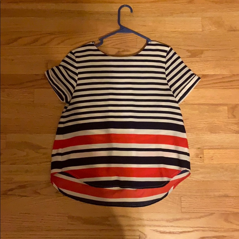 Red white and blue top